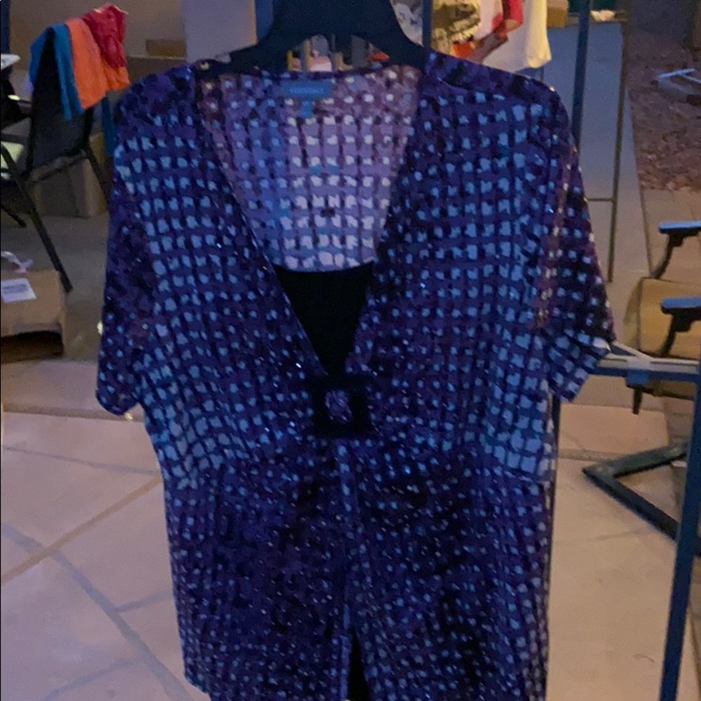 Shimmer short sleeve top